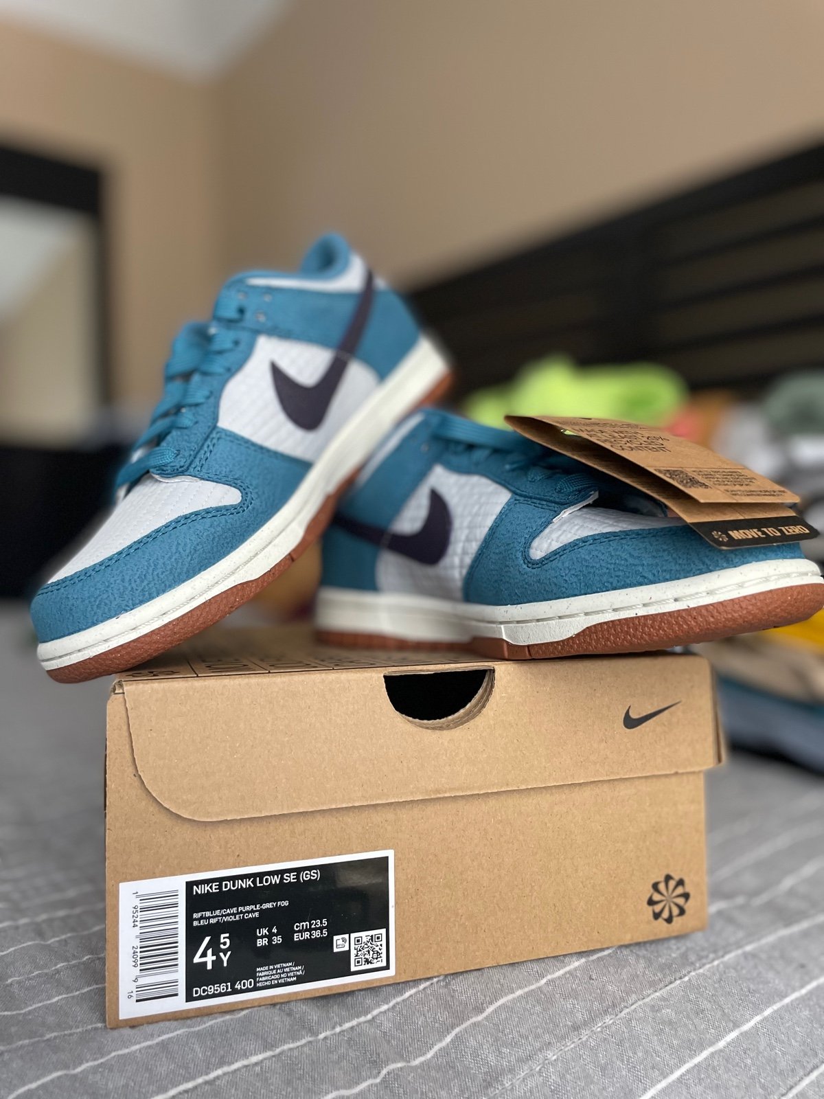 Nike Dunk Low SE (GS) Rift Blue-4.5Y/6W