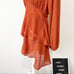 Astr the label long sleeve dress tiered rust size medium NWT