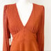 Astr the label long sleeve dress tiered rust size medium NWT