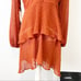 Astr the label long sleeve dress tiered rust size medium NWT