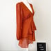 Astr the label long sleeve dress tiered rust size medium NWT