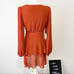 Astr the label long sleeve dress tiered rust size medium NWT
