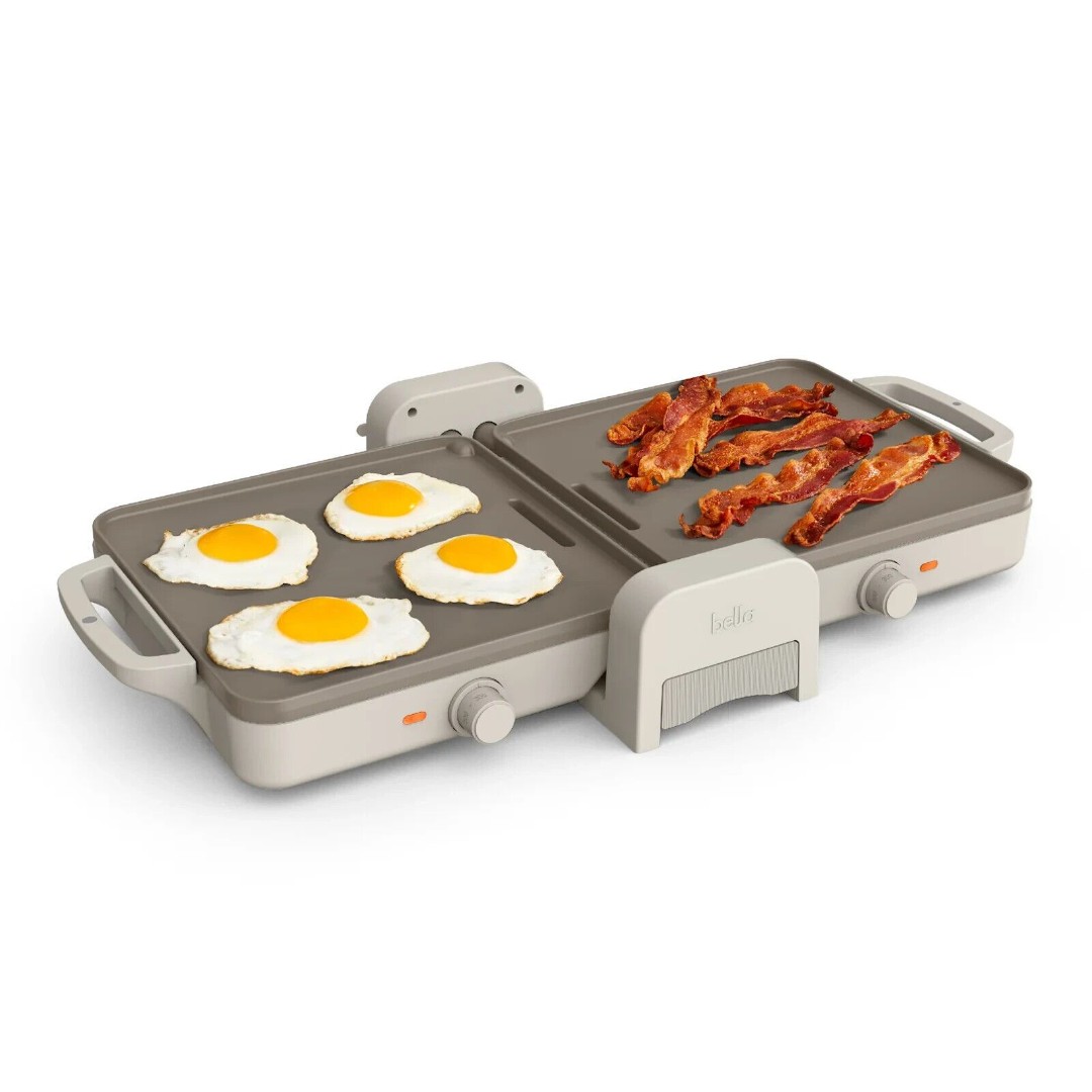 10 x 20 Ceramic Fold-n-Store Dual Temp Griddle, Fits-anywhere Kitchenware,1500