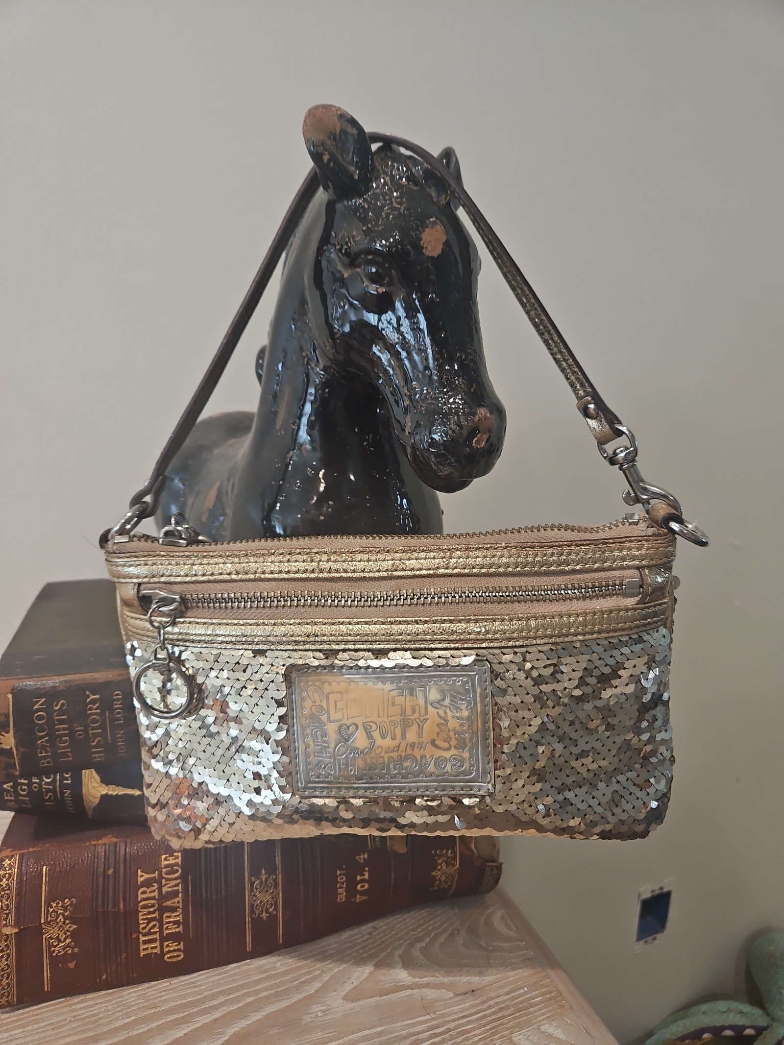 Coach sequin bag