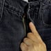 Frame Womens High-Waisted Tapered-Leg Inkwell Jeans Size 29 Black Casual Denim
