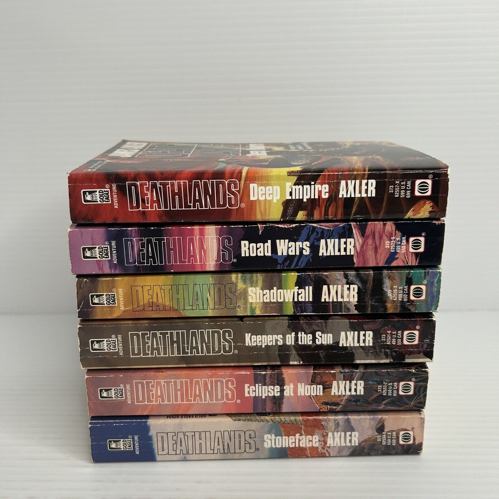James Axler lot of 6 science fiction paperbacks in the Death Lands series