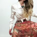Vintage Hand-Dyed Silk Skirt