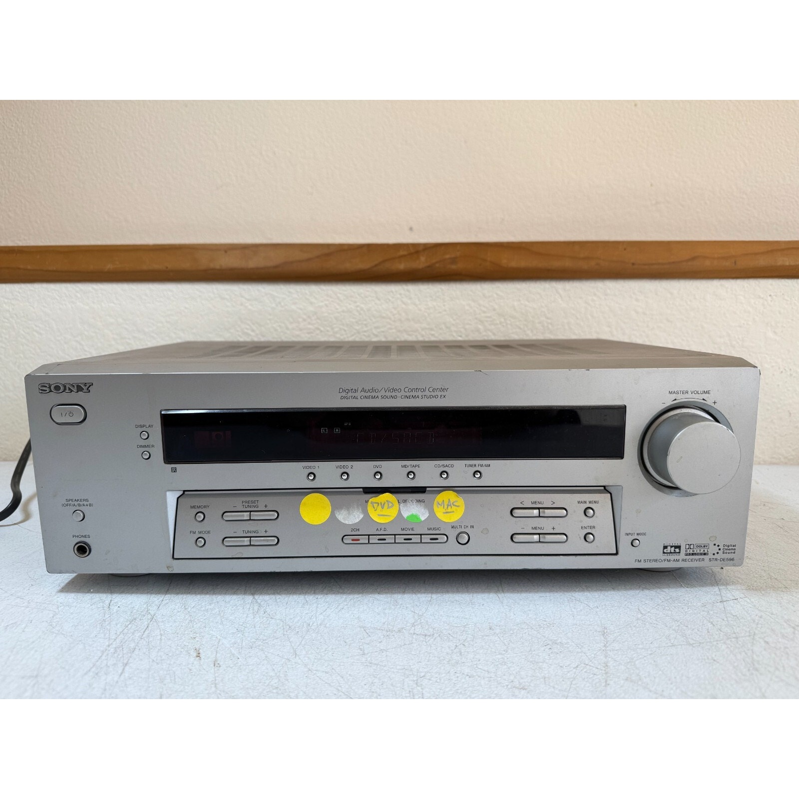Sony STR-DE595 Receiver HiFi Stereo Vintage 5.1 Channel AM/FM Tuner Home Audio
