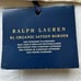 NWT Ralph Lauren RL Organic Sateen Border Standard Pillow Case Set Coastal Sands