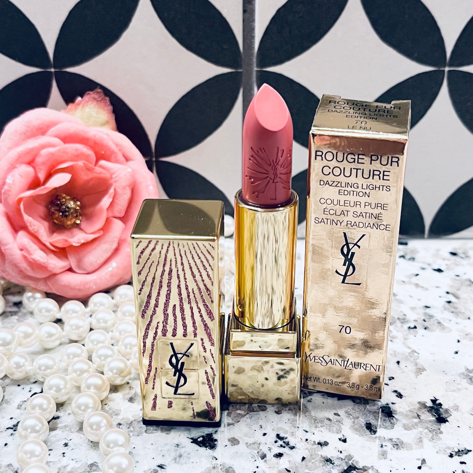 YSL Rouge Pur Couture Lipstick Dazzling Lights Edition #70 LE NU 3.8g
