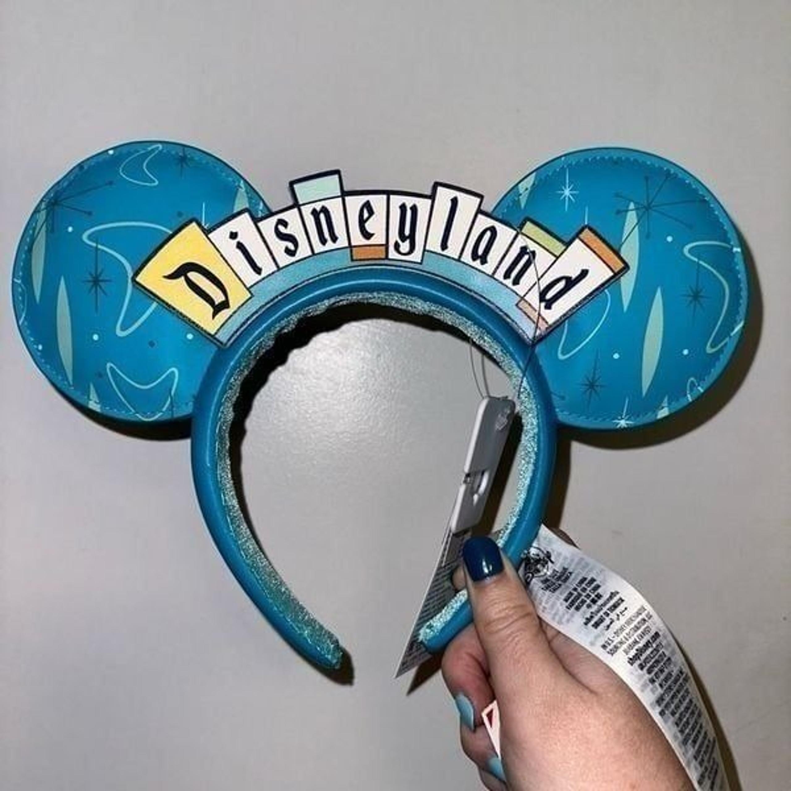 Disney Parks Disneyland Retro Marquee Adult Mickey Ears NWT