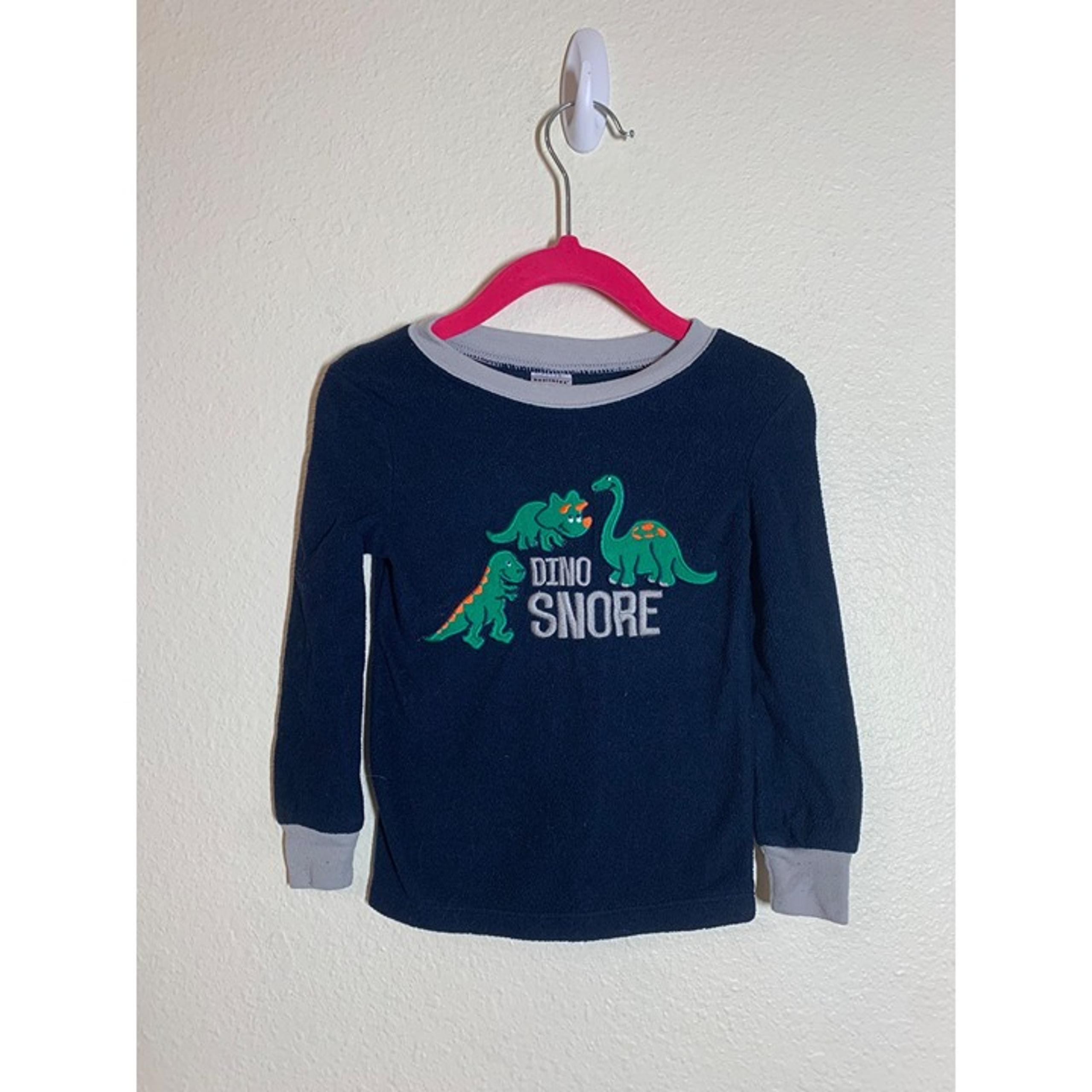 Healthtex Long Sleeve Sleep Shirt Dinosaur Shirt Blue Toddler Boys Size 2T
