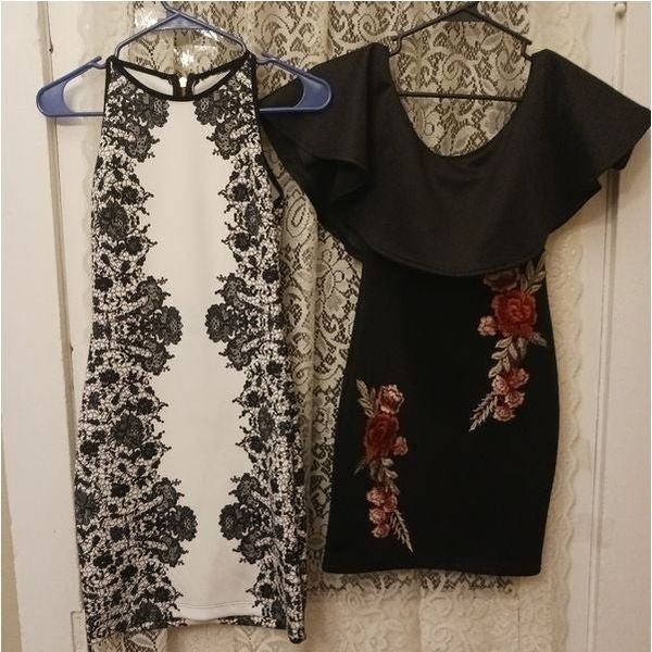 Bodycon Mini Dress Set Size XS Like New Condition