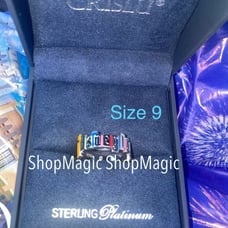 Crislu Disneyland Marquee Ring Size 9