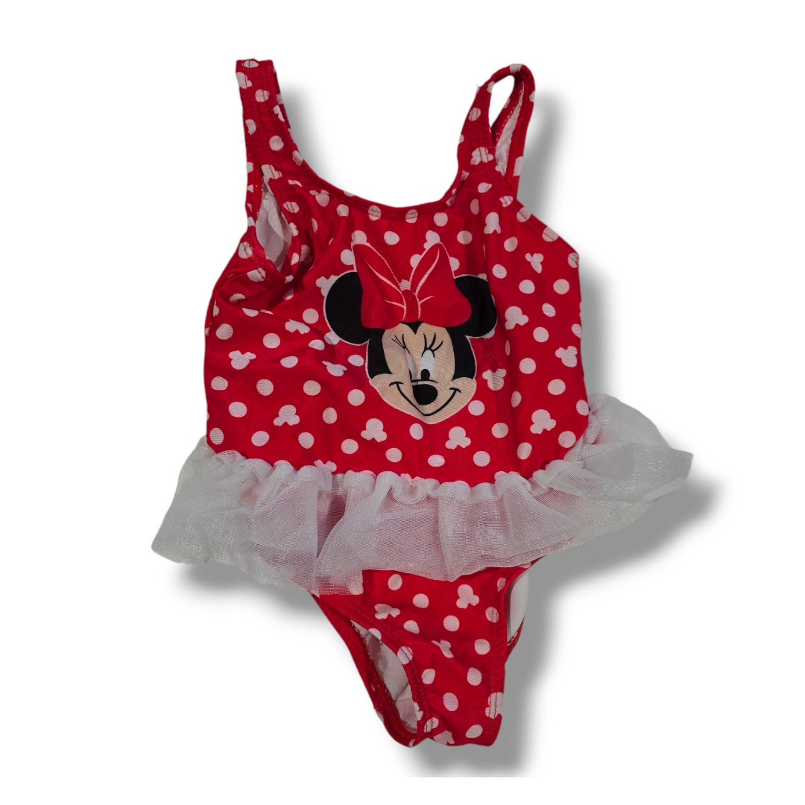 Disney baby girls red polka-dot tulle one piece Swimsuit - 24 months