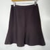 Eileen Fisher Wool Mini Skirt Brown Flare Pull On Elastic Waist Size PP 2/4P