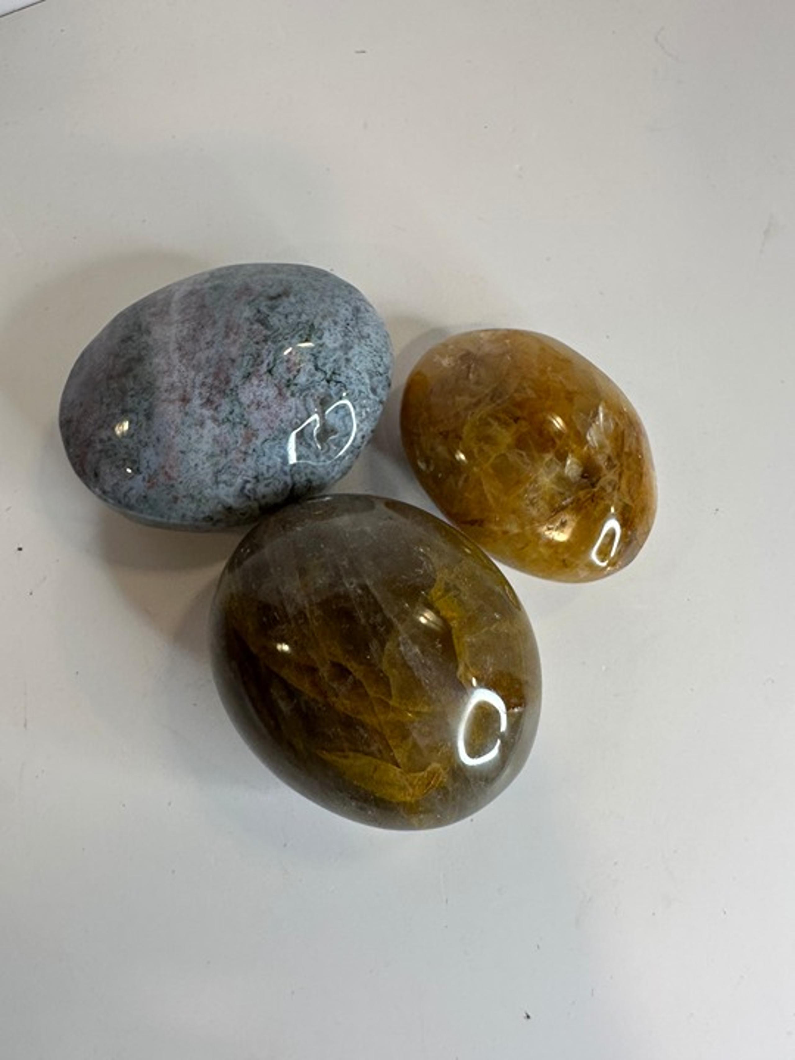 Set of 3 Crystal Tumblr Stones *Authentic*