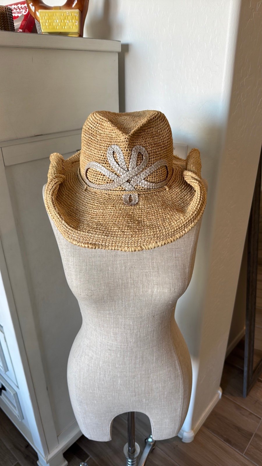 Helen Kaminski raffia western style cowboy sun hat