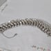 Vtg Gorgeous Wide Hollywood Glam Clear Crystal Rhinestones Bracelet