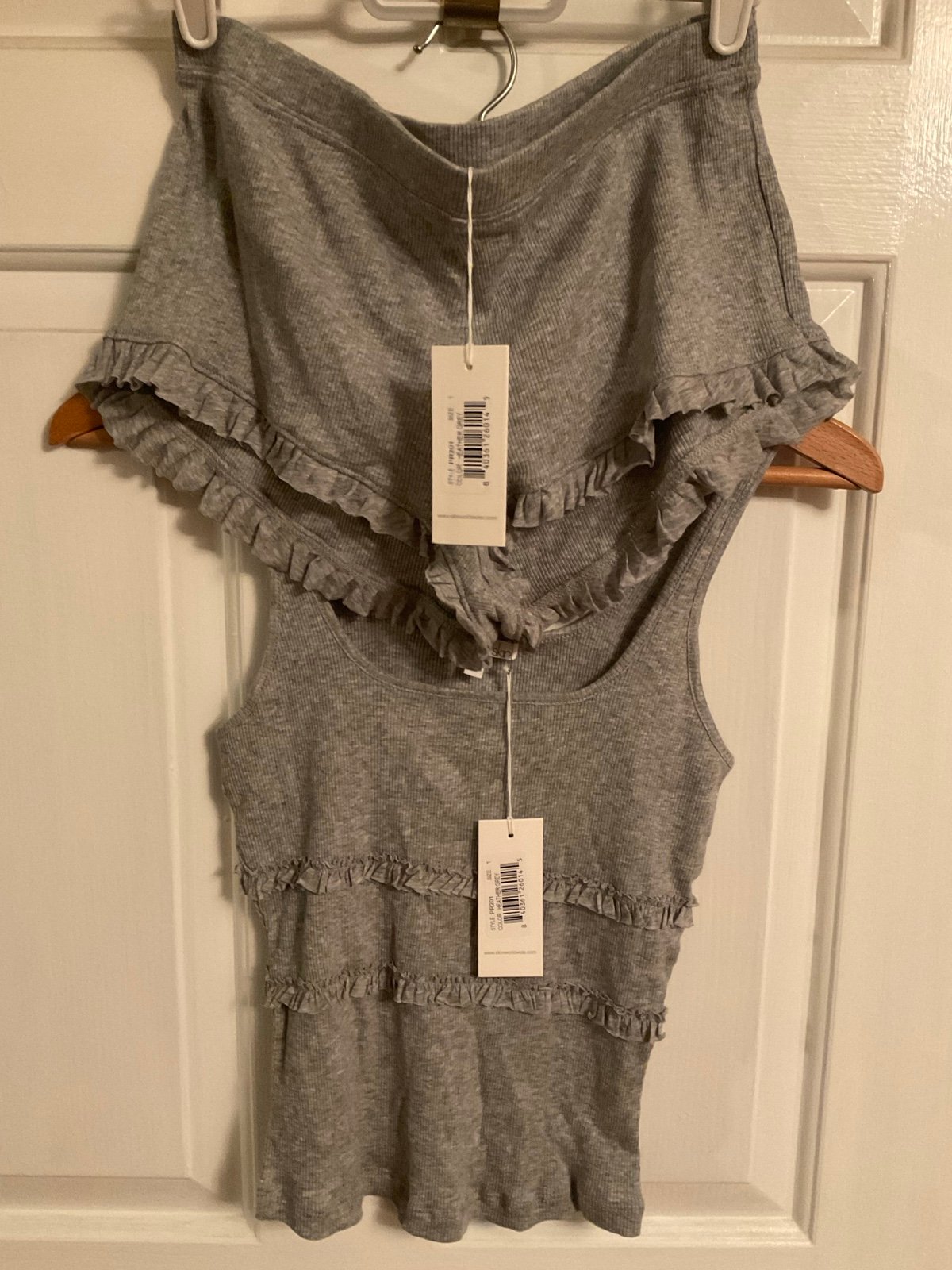 Skin worldwide shorts set grey tank pjs pajamas loungewear minimalist coastal 1