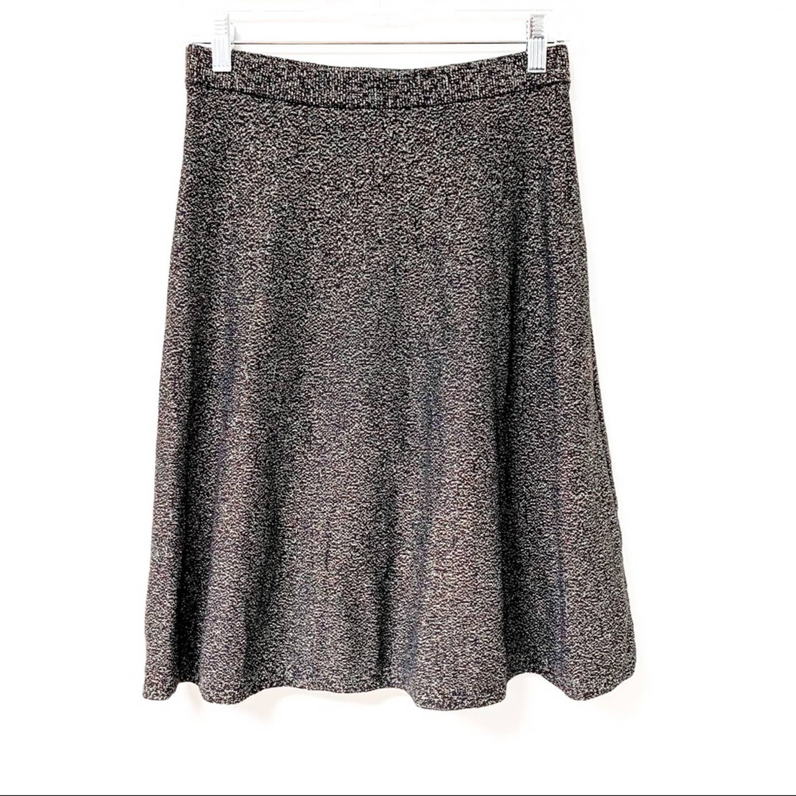 Nanette Nanette Lepore Black And Gold Metallic Circle Skirt Size Small