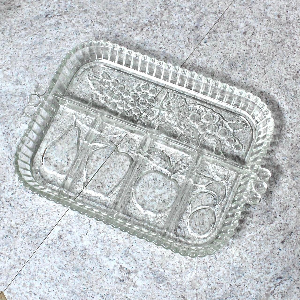 Vintage Crystal Serving Platter