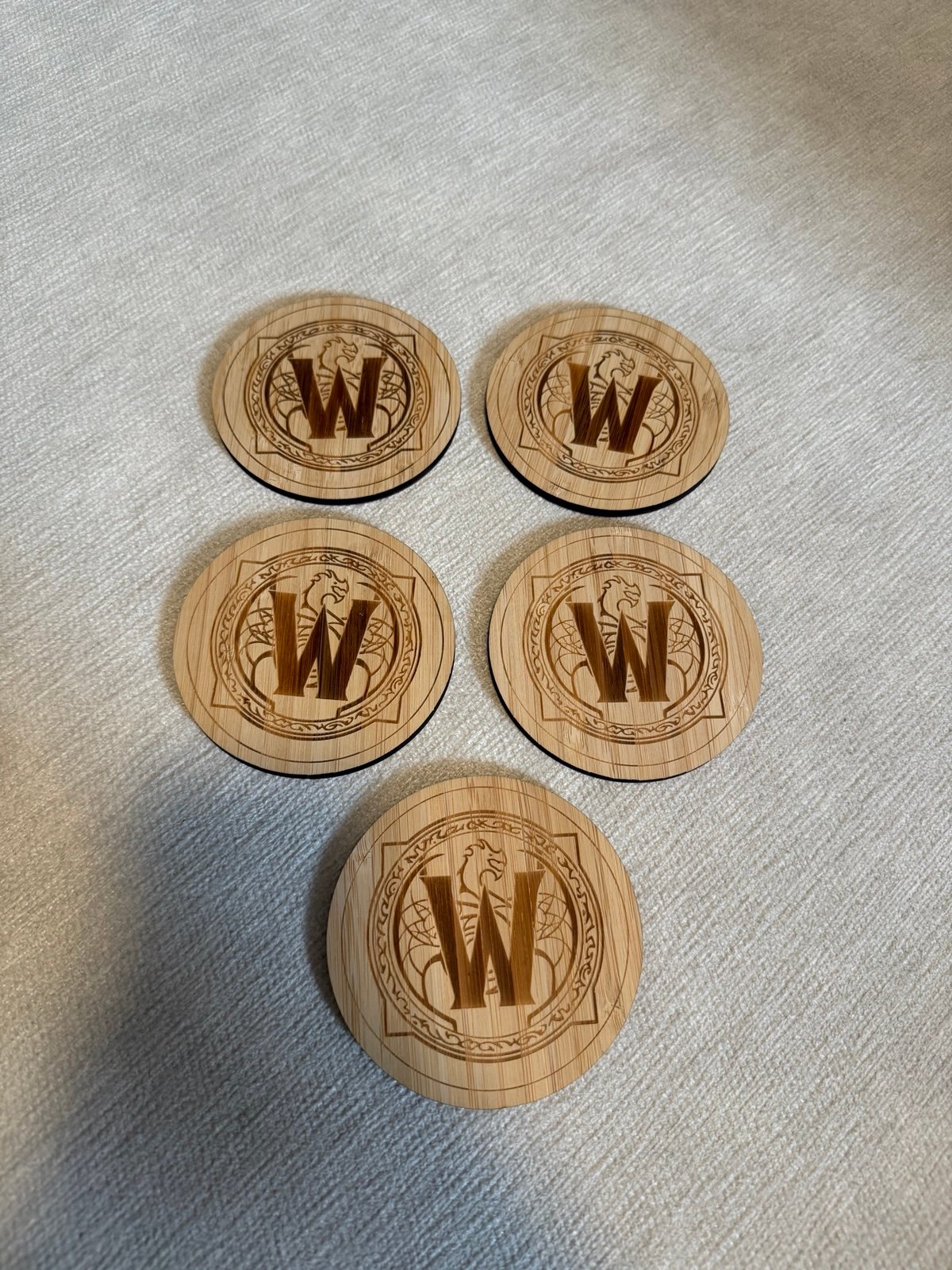 World of Warcraft Set of 5 Coasters