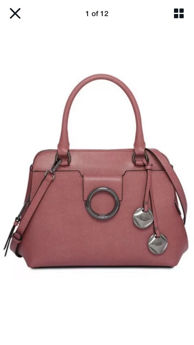 Calvin Klein Reese satchel dahlia pink