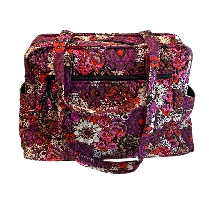 Vera Bradley Women's Stroll Around Baby Bag Rosewood One Size Red Floral