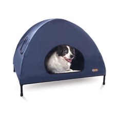 K&H Large Elevated Pet Cot With Removable Canopy For Dogs & Cats
