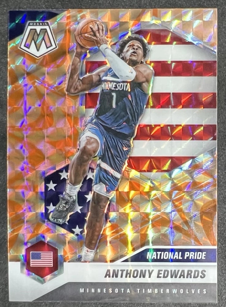 Anthony Edwards Orange PRIZM rookie will combo