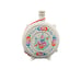 Vintage Hungary Hollohaza Hand Painted Ceramic Decanter w/ Stopper and Cords