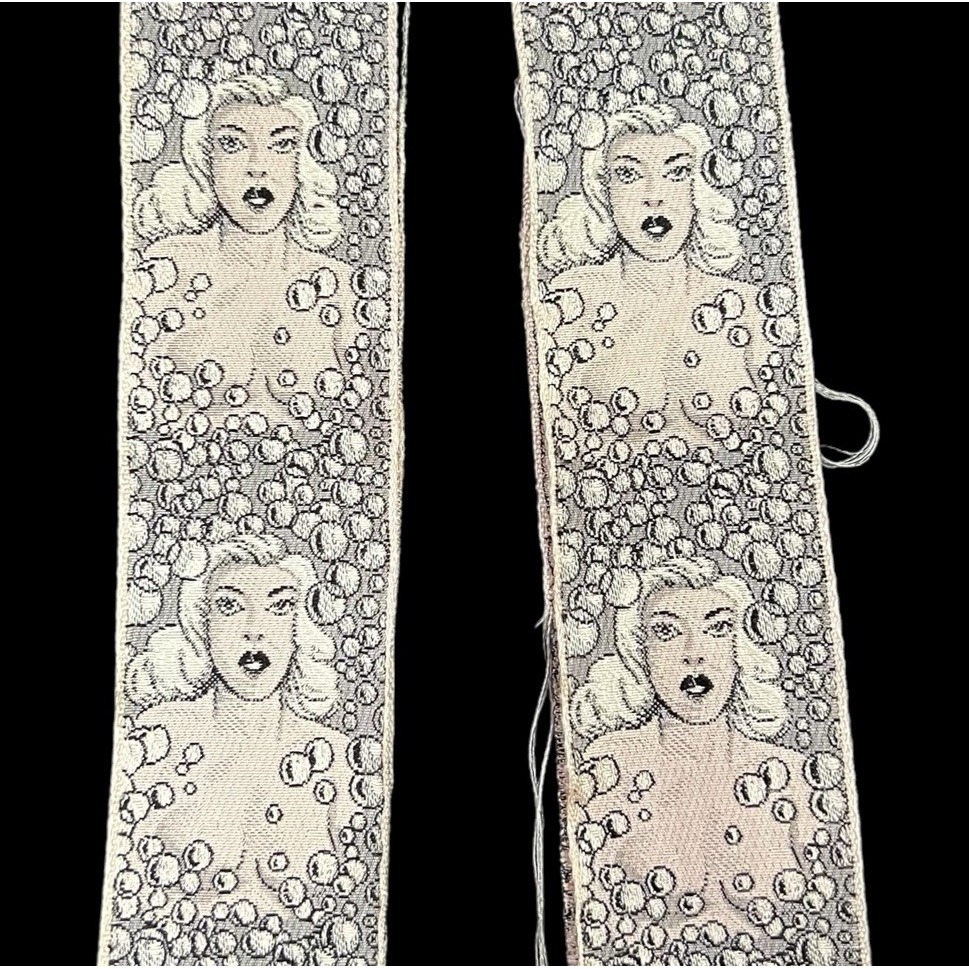Vintage TRAFALGAR Suspenders Rare Calvin Curtis Bathing Beauty Made In USA