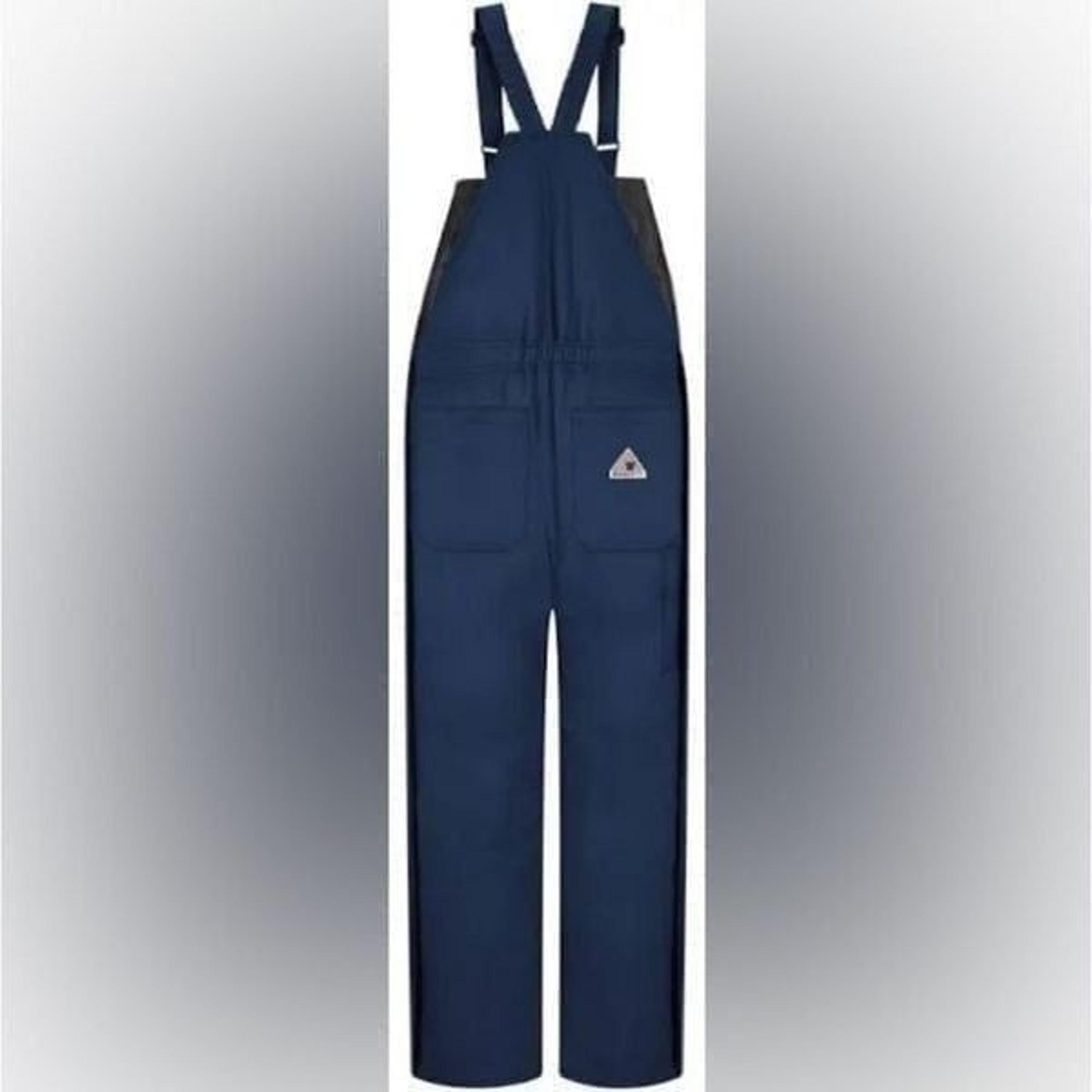 Bulwark Fire resistant Bib Overalls Lightweight Nomex Insulated size Large Tall