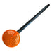 Orange Strainer Skimmer Poland Graniteware Enamel Handled Vintage Scoop Rustic
