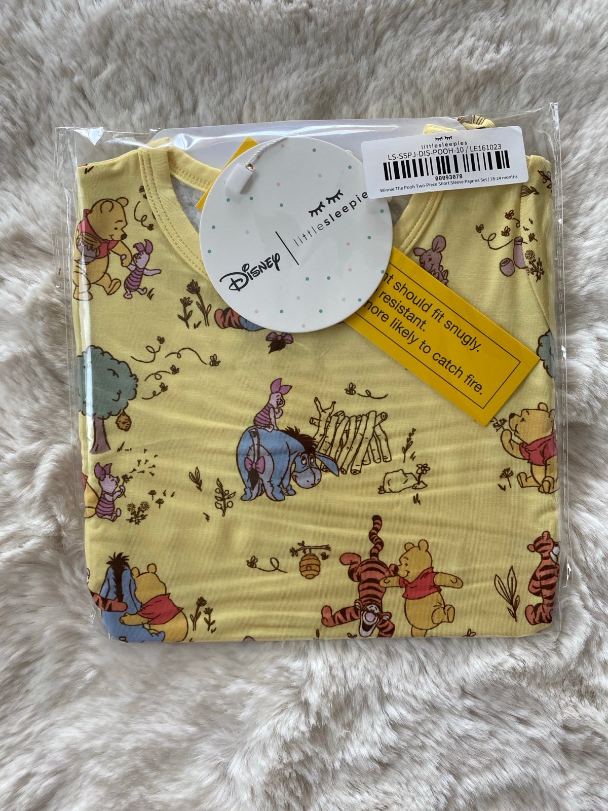 18-24 Months Little Sleepies Disney Winnie the Pooh Short Sleeve Top & Pants