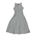 J.Crew Sleeveless Midi Dress in Stretch Linen Blend White 0