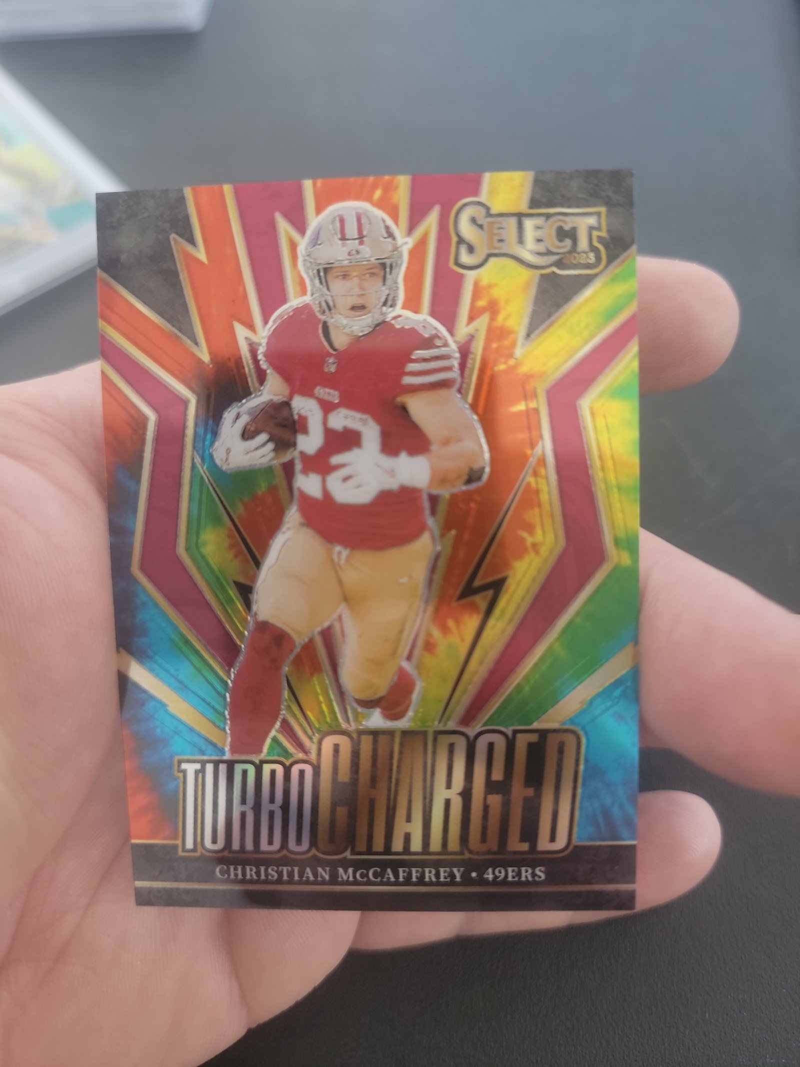 2023 select turbo charged tie dye 24/25 Christian Mccaffrey