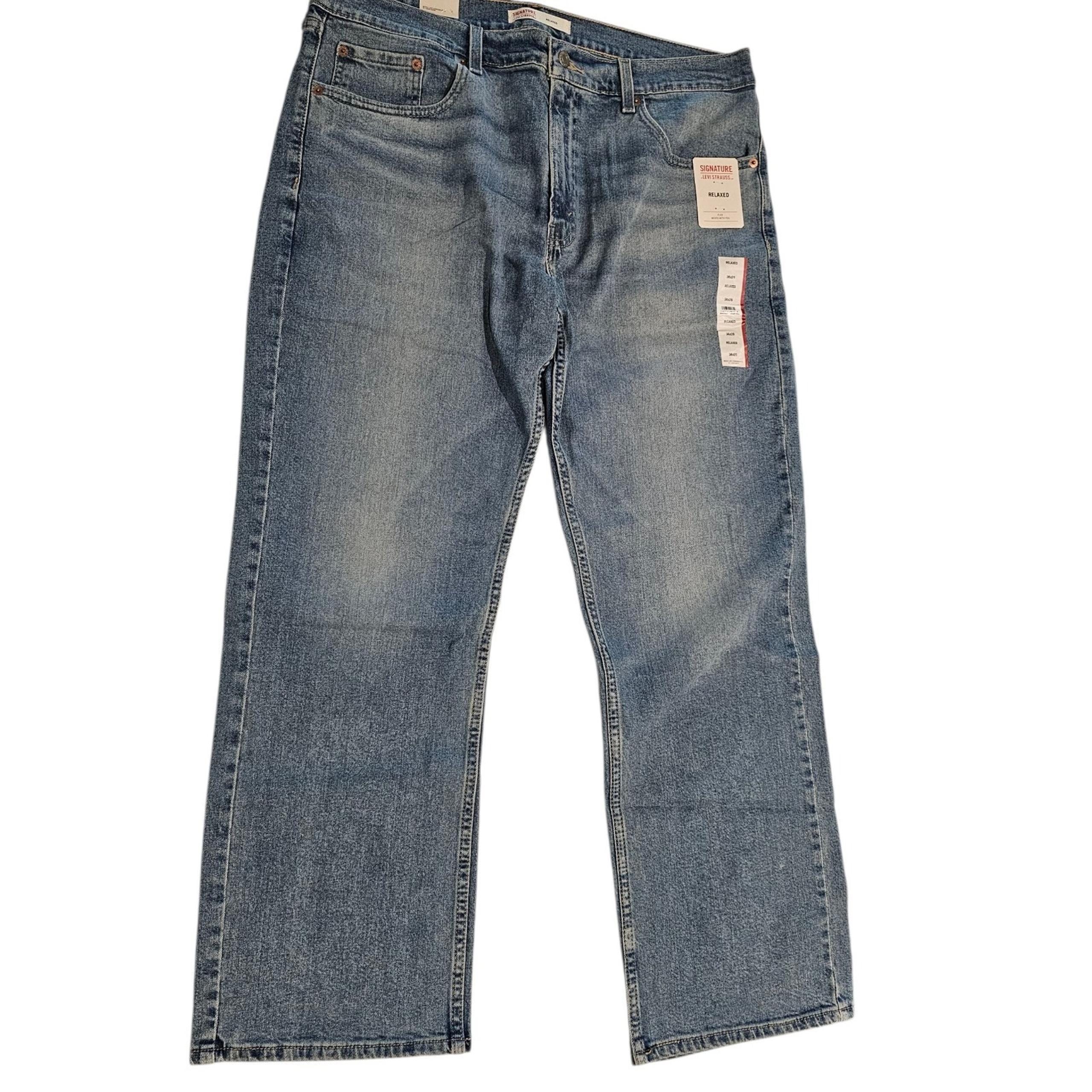 Signature By Levi's Relaxed Jeans Men's 36x29 Blue Denim Casual