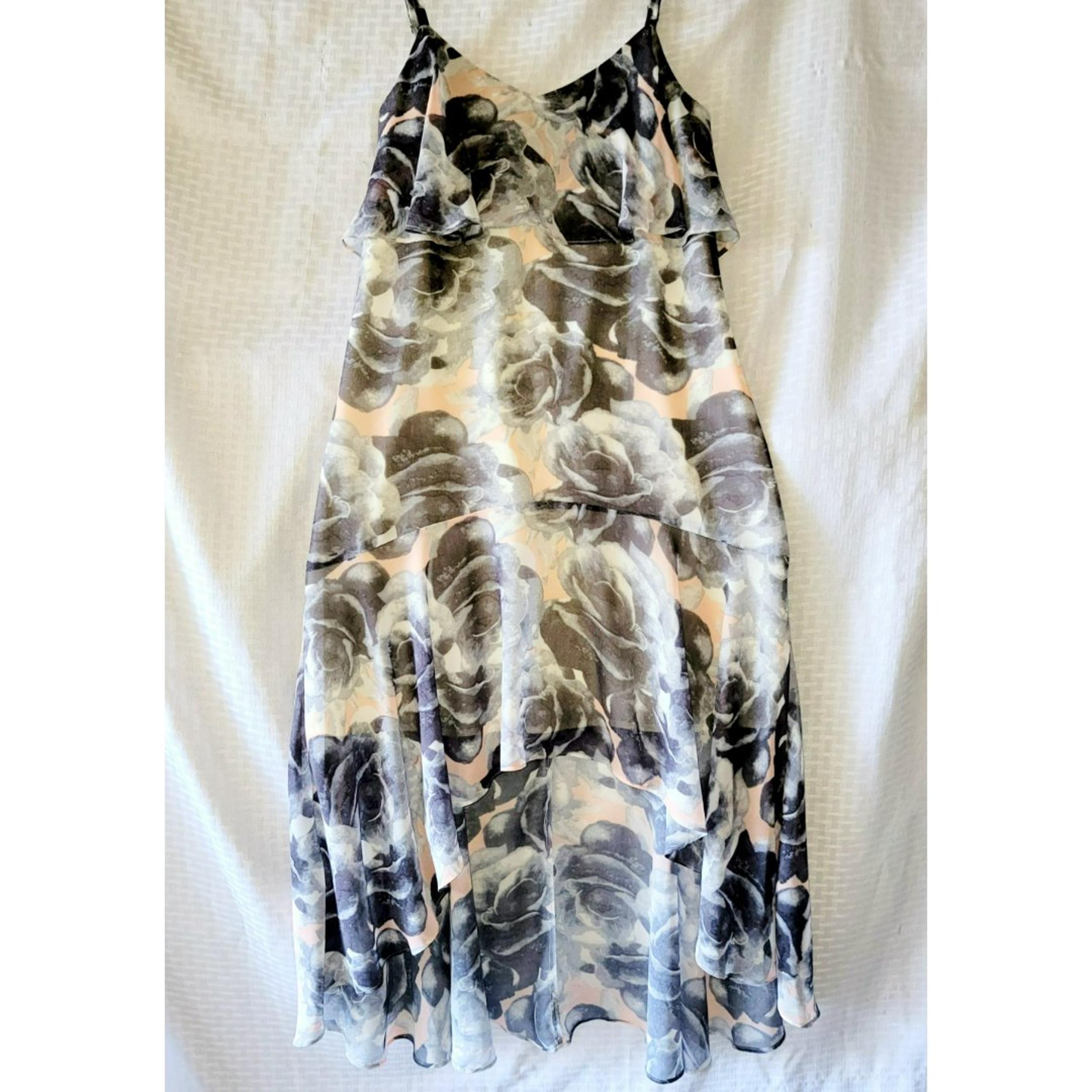 Ali & Jay Los Angele Women XS Sheer Midi Casual Thin Straps Summer Sun Dress