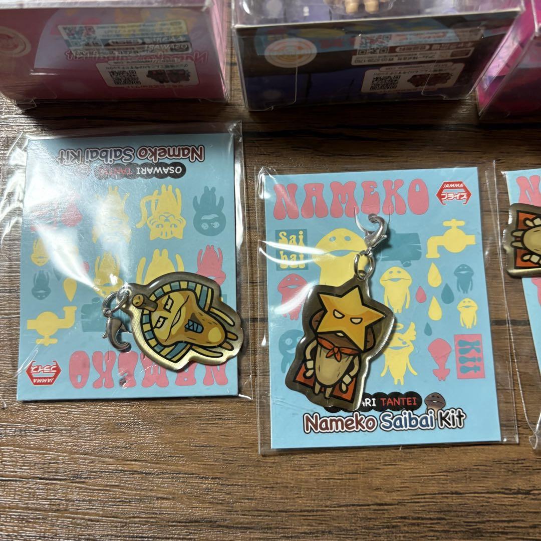 なめこ栽培キット Collection Figure & Zipper Charm Set - Cat