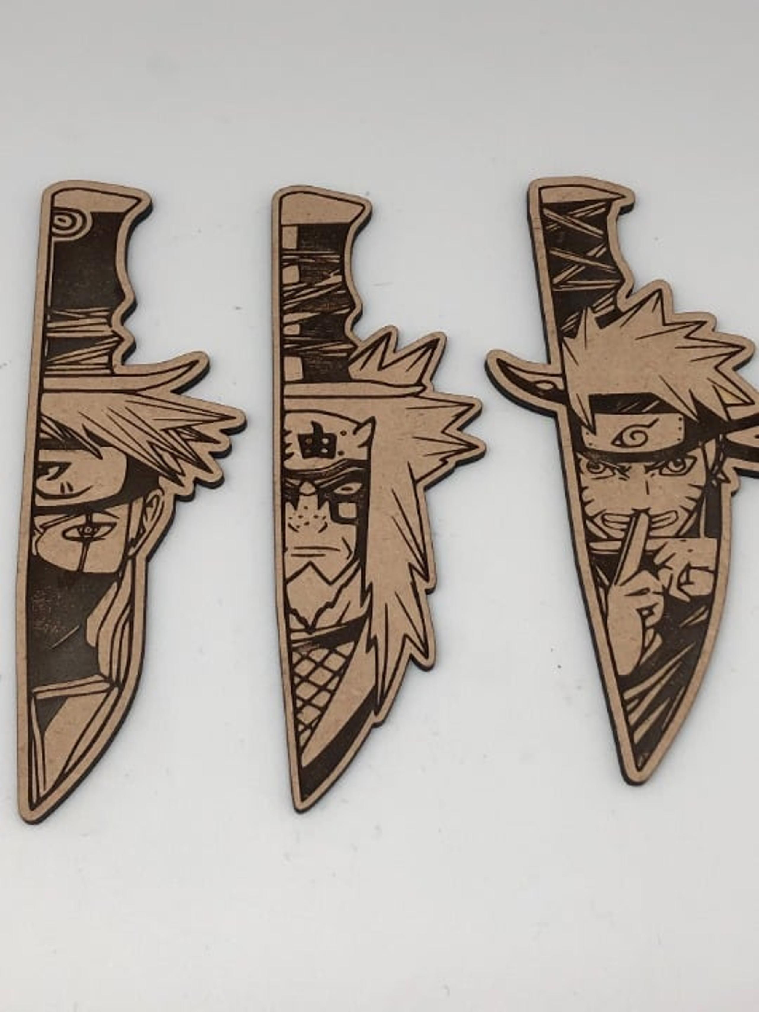 Unfinished Naruto Wooden Knife set