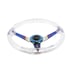 NEW TRD Universal 6-Hole 350mm Deep Dish Clear Crystal Bubble Steering Wheel