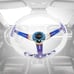 NEW TRD Universal 6-Hole 350mm Deep Dish Clear Crystal Bubble Steering Wheel