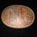 BEAUTIFUL CRUMRINE WESTERN AMERICANA INITIAL N BELT BUCKLE,