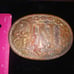 BEAUTIFUL CRUMRINE WESTERN AMERICANA INITIAL N BELT BUCKLE,