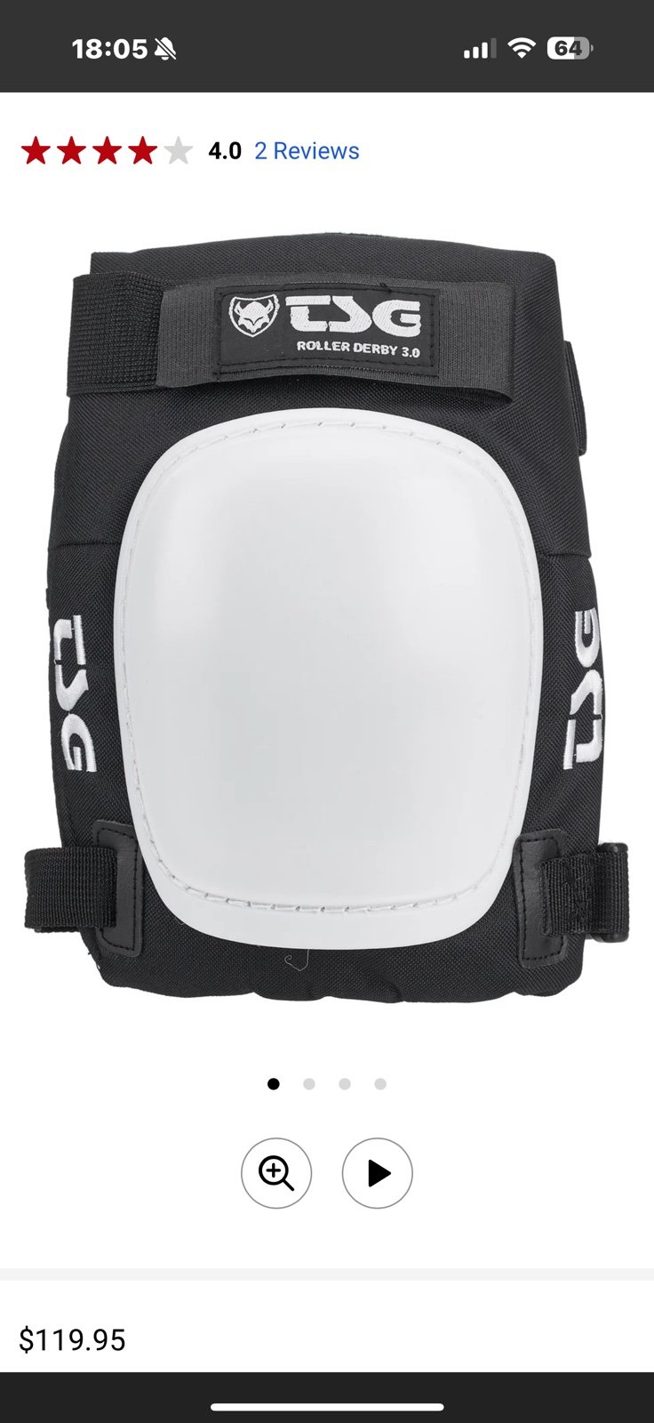 TSG Roller Derby Knee Pads 3.0