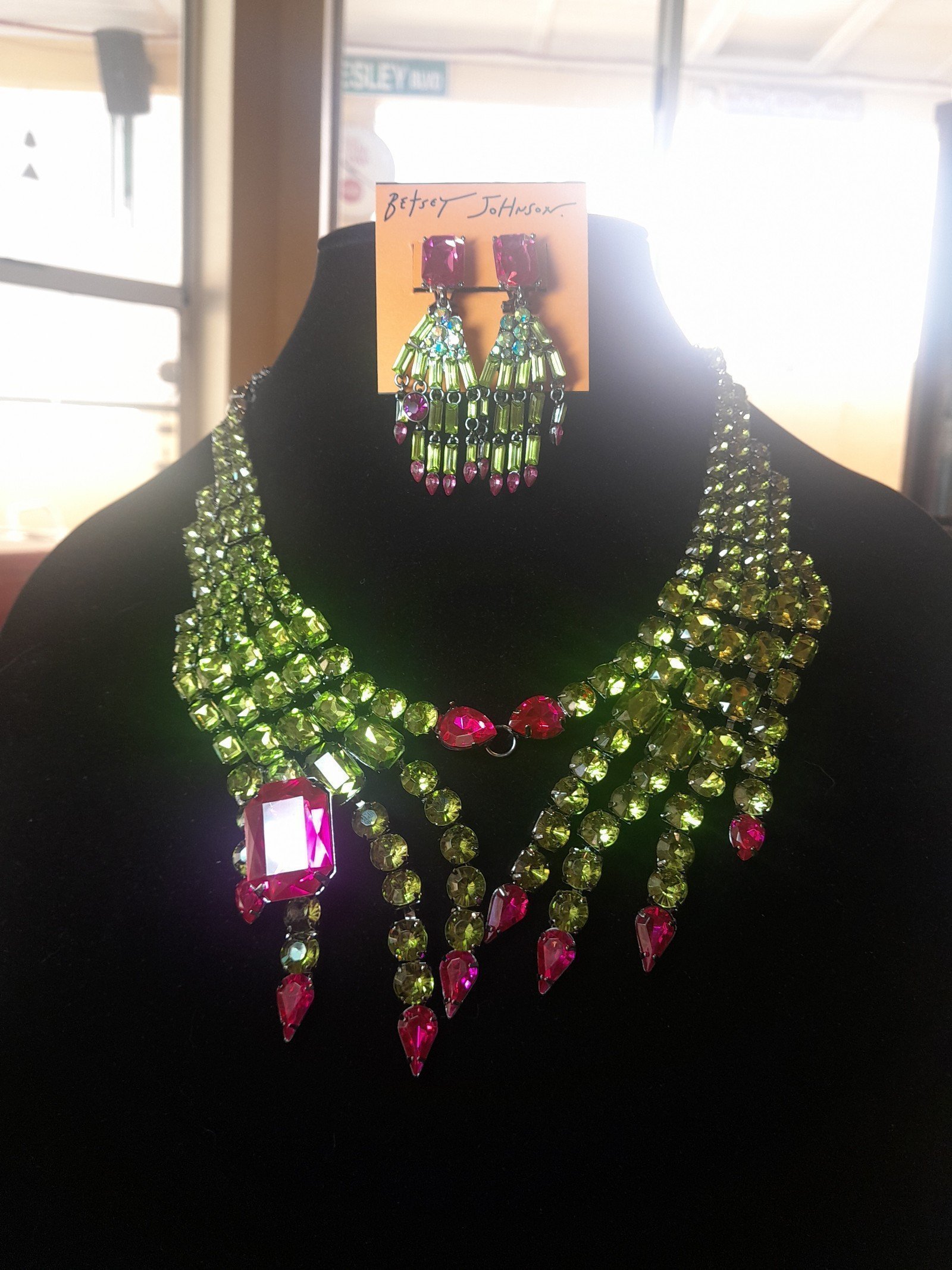 Betsey Johnson Tik Tok Viral Rich Witch Necklace And Earring Set NWT