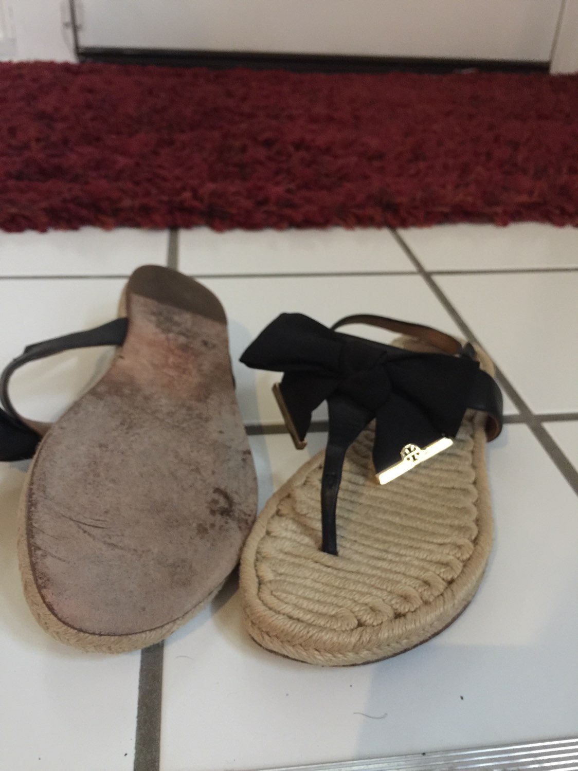 sandals size 7 Tory Burch