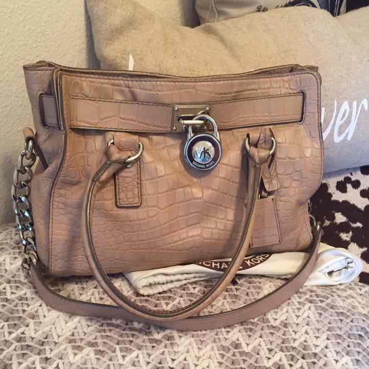 Michael Kors Hamilton Reptile Handbag